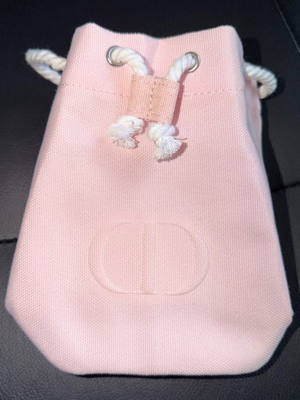 DIOR BEAUTY - Novelty Makeup Drawstring Pouch in Pink Canvas